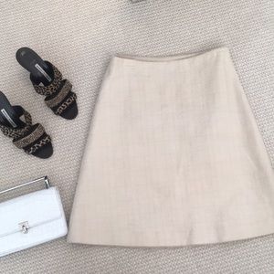 Tory Burch tan tweed skirt